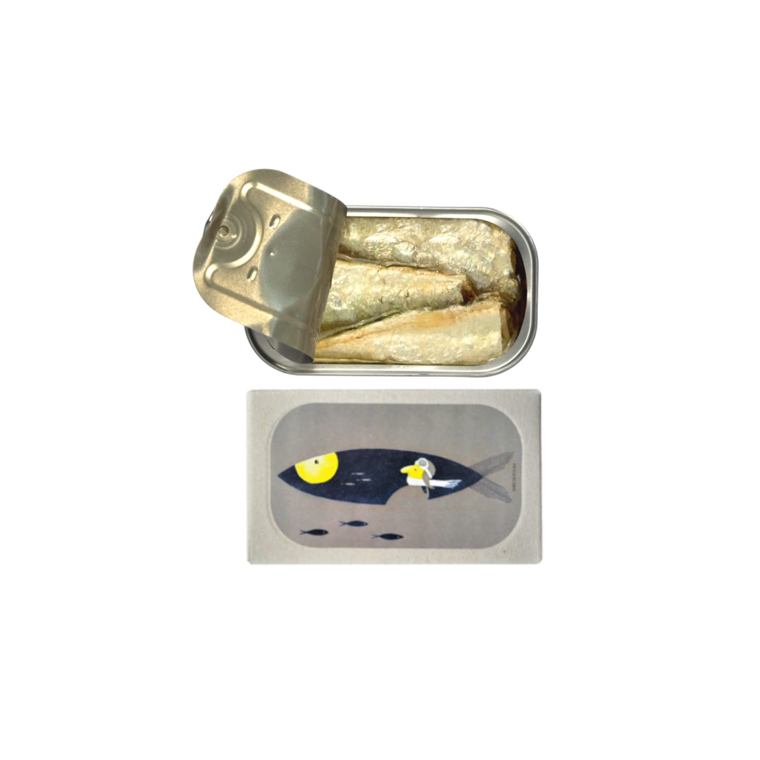 José Feinschmecker | Sardinen-Zitronensauce - 1 x 125 Gr (Abgetropft 90 Gr) | Dosensardinen | Sardinen in Öl