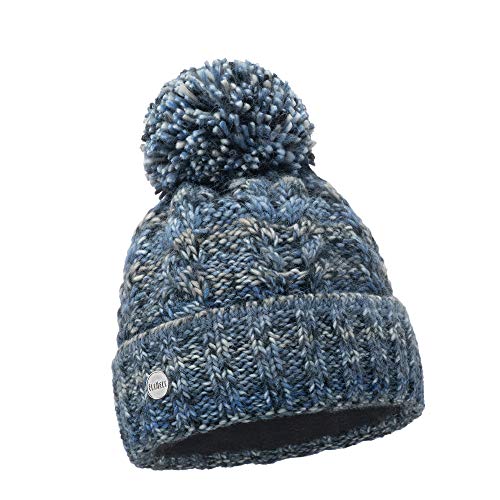 Bonnet d'hiver tricoté ELIMELI pompon femme chaud et confortable pour le grand froid