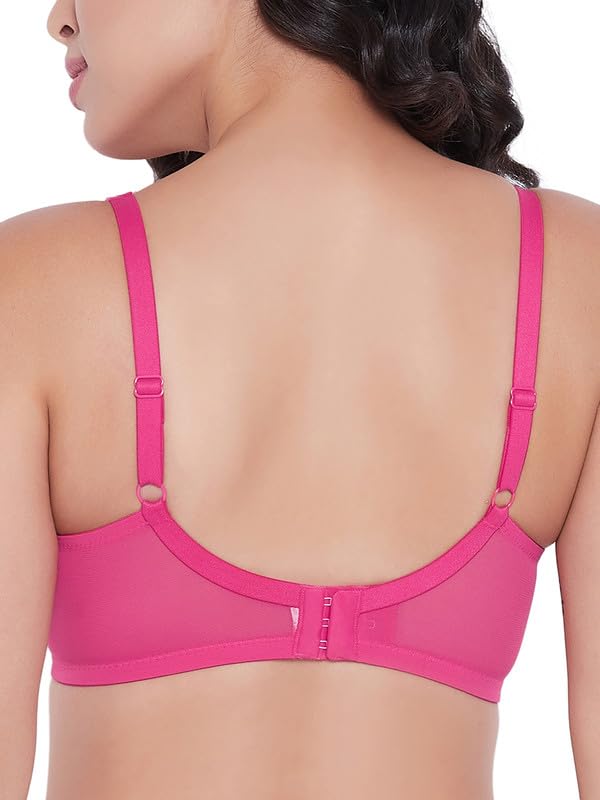Image of Clovia Women Powernet Solid Lightly Padded Full Cup Wire Free Spacer Cup Bra