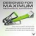 VULCAN Car Tie Down with Flat Hooks - Lasso Style - 2 Inch x 96 Inch - 4 Pack - High-Viz - 3,300 Pound Safe Working Load