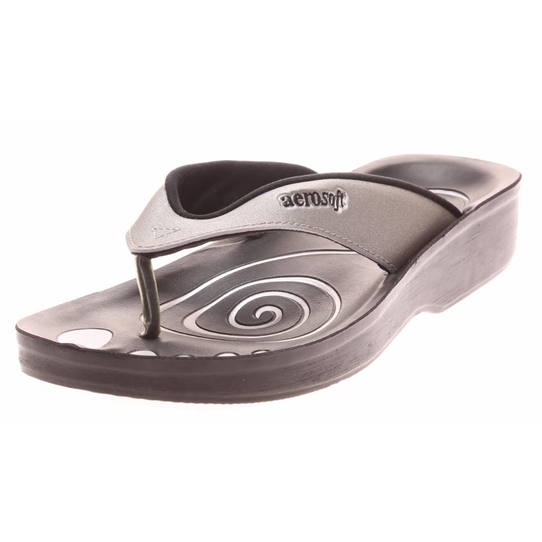 aerosoft Women's Black Flip-Flops - 37 EU-picture-17