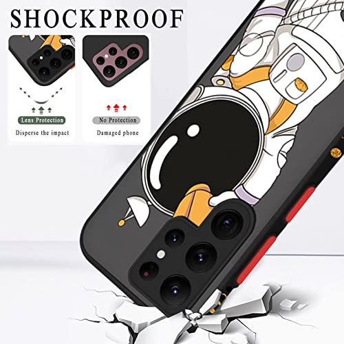 Coque Samsung S10 Plus astronaute rigide mate noire AZ96 - 2
