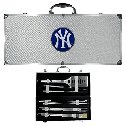 MLB New York Yankees 8 Piece BBQ Set w/Case