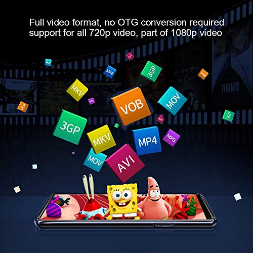 MP3 Player, MMUSC Full Touch Screen HiFi Lossless Sound Player,1080p Full HD Ultra Portable MP3 Player Support Video/Media/Music Player - Thumbnail 5