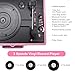 Portable Record Player with Bluetooth 3 Speed Turntable Built in Rechargeable Battery Vintage Suitcase Design with RCA Line Out and Aux in