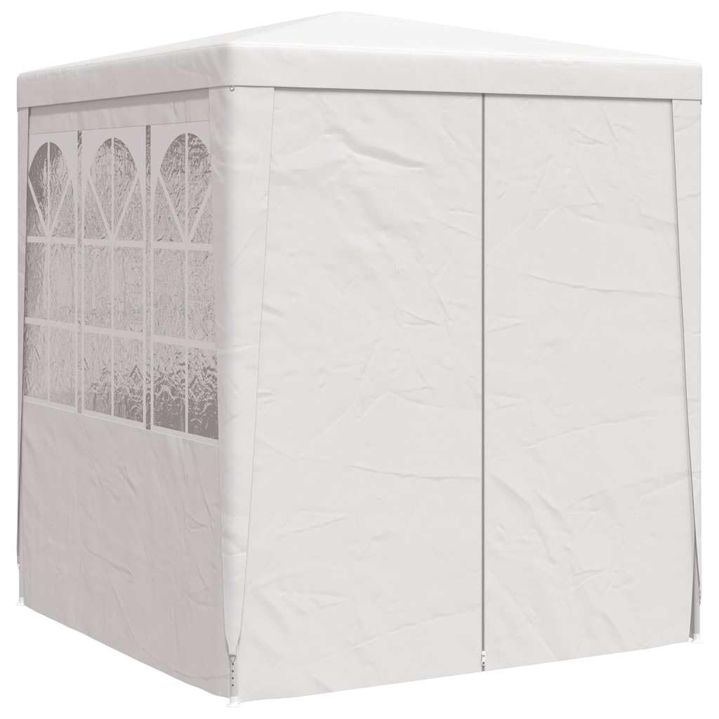 vidaXL Gazebo Professionale con Pareti Tenda per Feste Tendone Copertura Telo di Protezione Padiglione per Eventi 2x2 m Bianco 90 g/m²