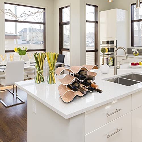 Daem Wijnrek voor 10 flessen | luxueus van hout | modern bamboe | wijnliefhebbers - Afbeelding 7