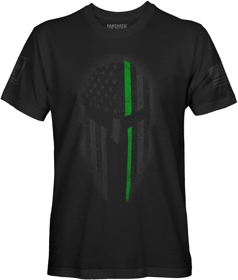 Thin Line Support USA Spartan Men's Stealth T-Shirt
