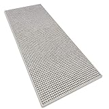 [page_title]-Teppichläufer Grandeur |Teppichläufer Meterware |für Wohnzimmer, Flur, Büro, Schlafzimmer, Küche, Esszimmer | gekettelt | mit Stufenmatten Kombinierbar | Viele Farben | Viele Größen (Sand, 50x150 cm)