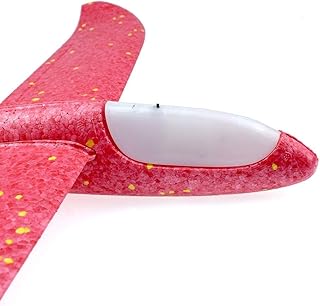 لعبة الطائرة الشراعية بمبدأ القصور الذاتي مصنوعة من الفوم/لعبة إطلاق ورمي باليد- موديل L، من تويز ايجيبت (أحمر)