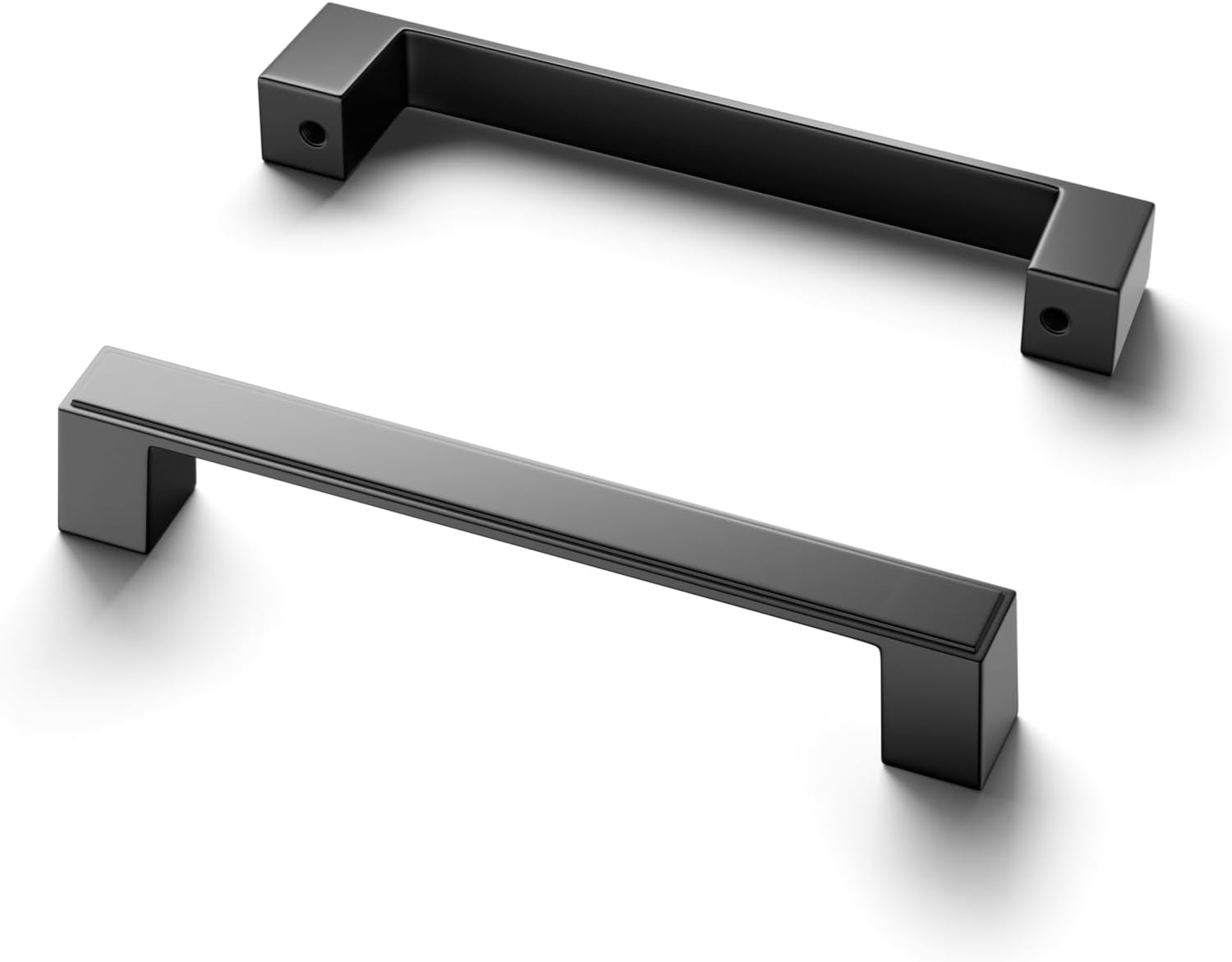 Cobbe 15 Pack Matte Black Square Cabinet Handles 5 inch(128mm) Hole Centers Cabinet Pulls Kitchen Cabinet Handles Drawer Pulls Kitchen Cabinet Hardware