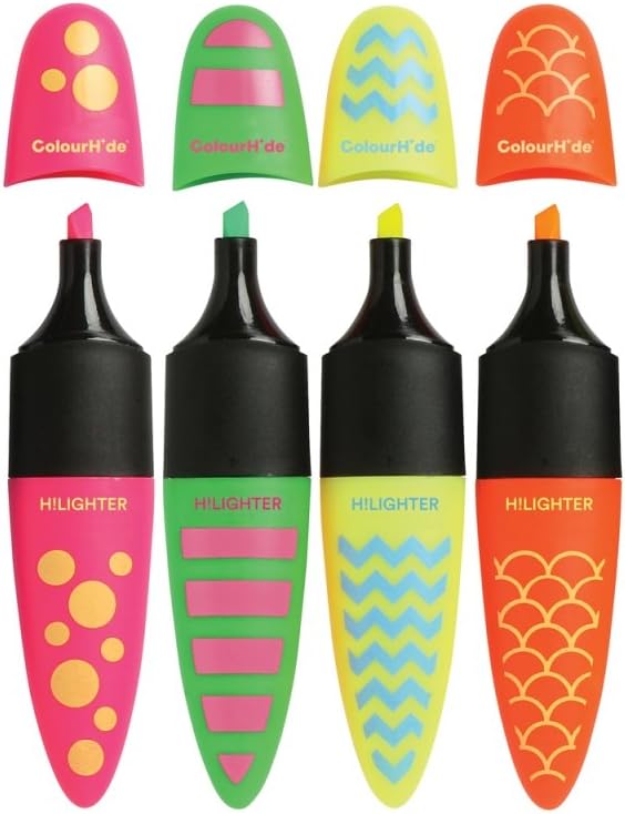 ColourHide My Designer Highlighter Assorted (Pack of 4)