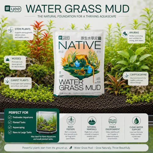 Image of VAYINATO 3L Native Aqua Soil for Planted Aquariums | Imported Premium Nutrient-Rich Aquarium Substrate for Aquatic Plants, Shrimp & Freshwater Fish | pH Buffering 6.0-7.0 | Low Dust, Long-Lasting