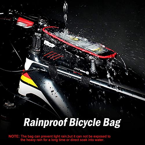 Bolsa de bicicleta SSDD con soporte de móvil superior y fijación estable para tubo delantero 3