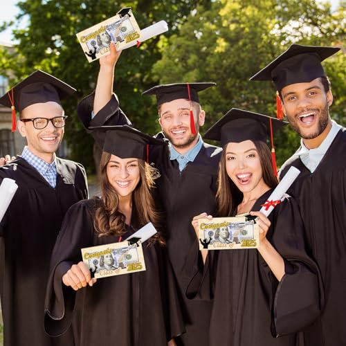 Image of 2025 Graduation Gifts Money Holder,3 Pcs Wooden Graduation Gifts Money Cards Envelope Wallet Gifts for Graduates, High School,Graduation Party Favor Supplies