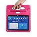 NEWSTYLE 10.1 Shockproof Case Light Weight Kids Case Super Protection Cover Handle Stand Case for Kids Children for 10.1-inch (Rose)