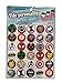 Produktbild fat-catz-copy-catz 30x groß Marvel Thor, Iron Man, Captain America, Spiderman 4cm Durchmesser Abzeichen Geschenk, Beute, partytüten Spielzeug