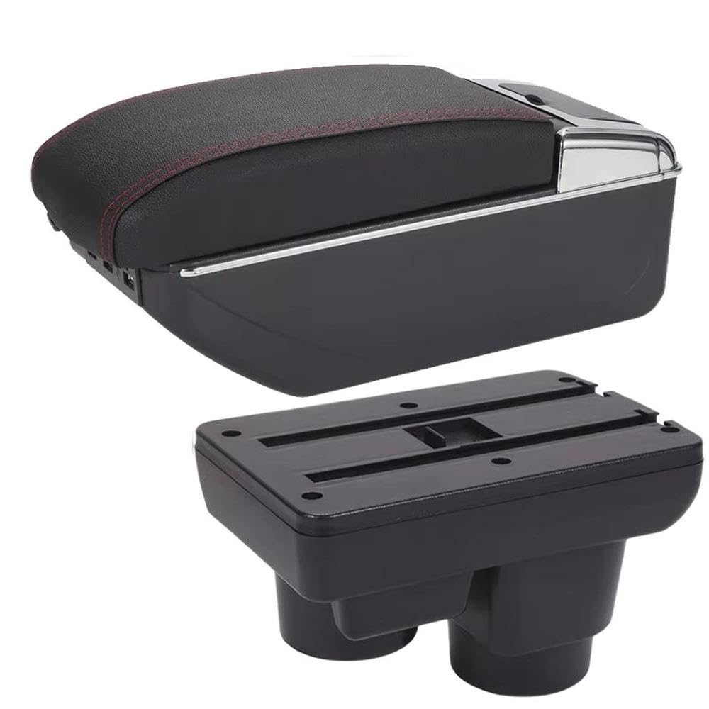 SXQPOCAR For Ford Fiesta 2011 Car Armrest Box Center Console Armrest Storage Box Replacement Parts