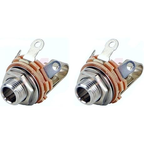 2 Original Switchcraft 12A 1/4 6.5 mm Shunted Female Phone Shorting Patch Panel Jacks