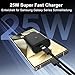 25W USB C Schnellladegerät Ladekabel für Samsung Galaxy S25 S24 S23 S22 S21 Ultra S20 fe A56 A55 A54 A53 A52 A51 A50 A34 A33 A22 A16,Ladegerät Handy Netzteil mit 2M Schnellladekabel Super Fast Charger