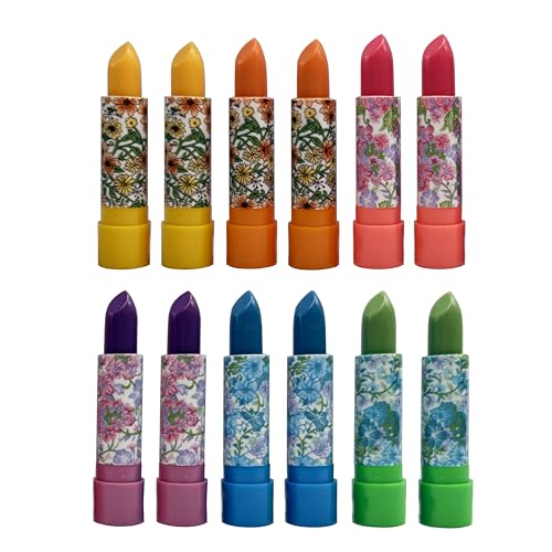 Aloe Mood Lipstick 12 Assorted Lipsticks Color Changing Magic Lipstick, Temperature Activated Lip Color