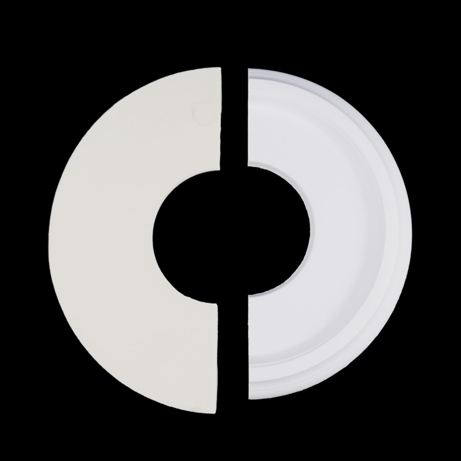 Canoo 18 Inch Split Ceiling Edallion Atte Black Attica Ceiling Light