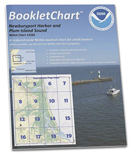 Paradise Cay Publications NOAA BookletChart 13282: Newburyport Harbor and Plum Island Sound