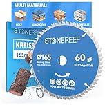 Sägeblatt 165x20 - Kreissägeblatt [inkl. Adapter auf Bohrung 20 &16mm], kompatibel mit Winkelschleifer von Bosch, Makita usw. - Sägeblatt Kreissäge Nagelfest - für Holz