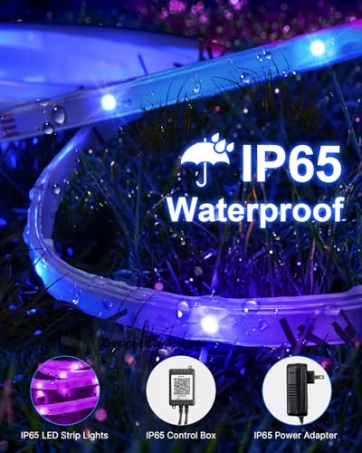 Tira LED Exterior 100FT Impermeable RGB MuliVid miniatura 2