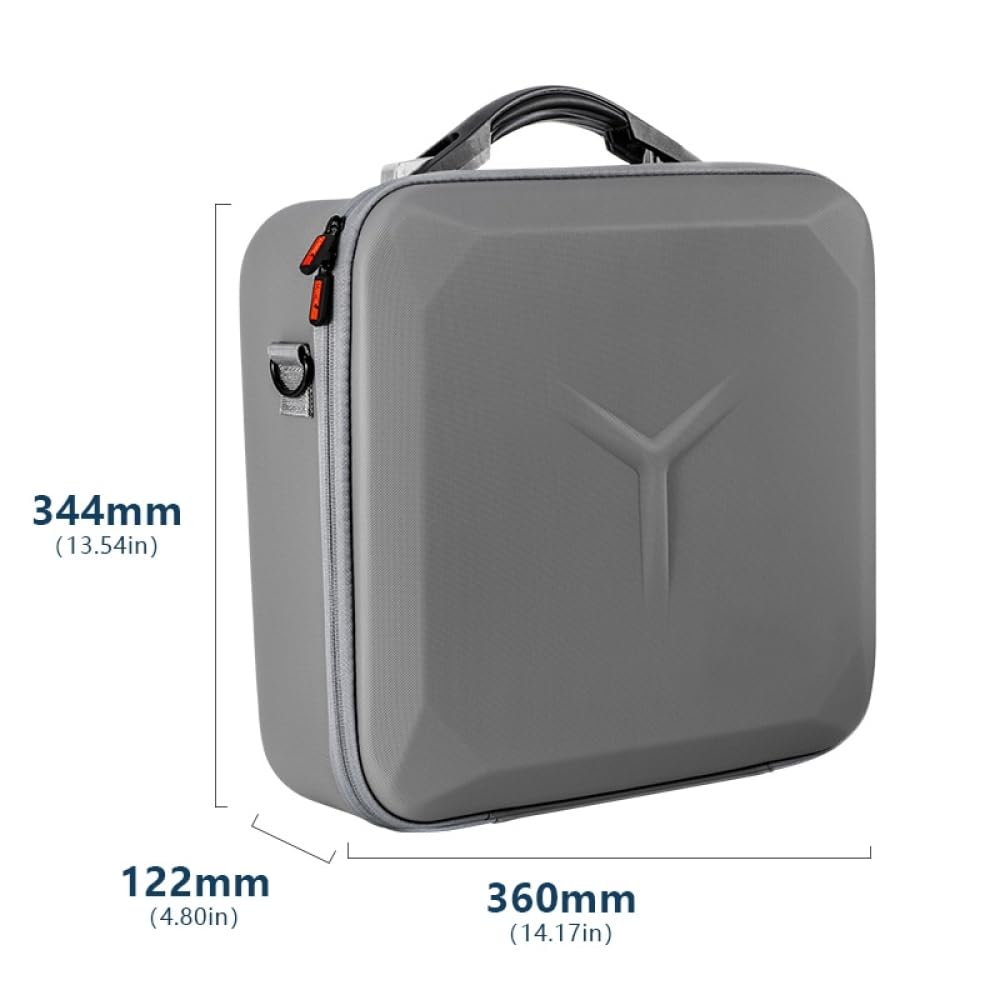 Torba do przechowywania DJI Mavic 4 Pro, torba podróżna kompatybilna z pilotem zdalnego sterowania RC 2, przenośna torba na ramię wodoodporna, odporna na wstrząsy twarda ochrona torba na drona, szary