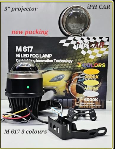 Image of 3-inch IPHPro 3 colour projector with high low beam White Yellow White+Yellow 3000K 4800K 6000K super bright output for car bumpers (Style-1) (style 6)