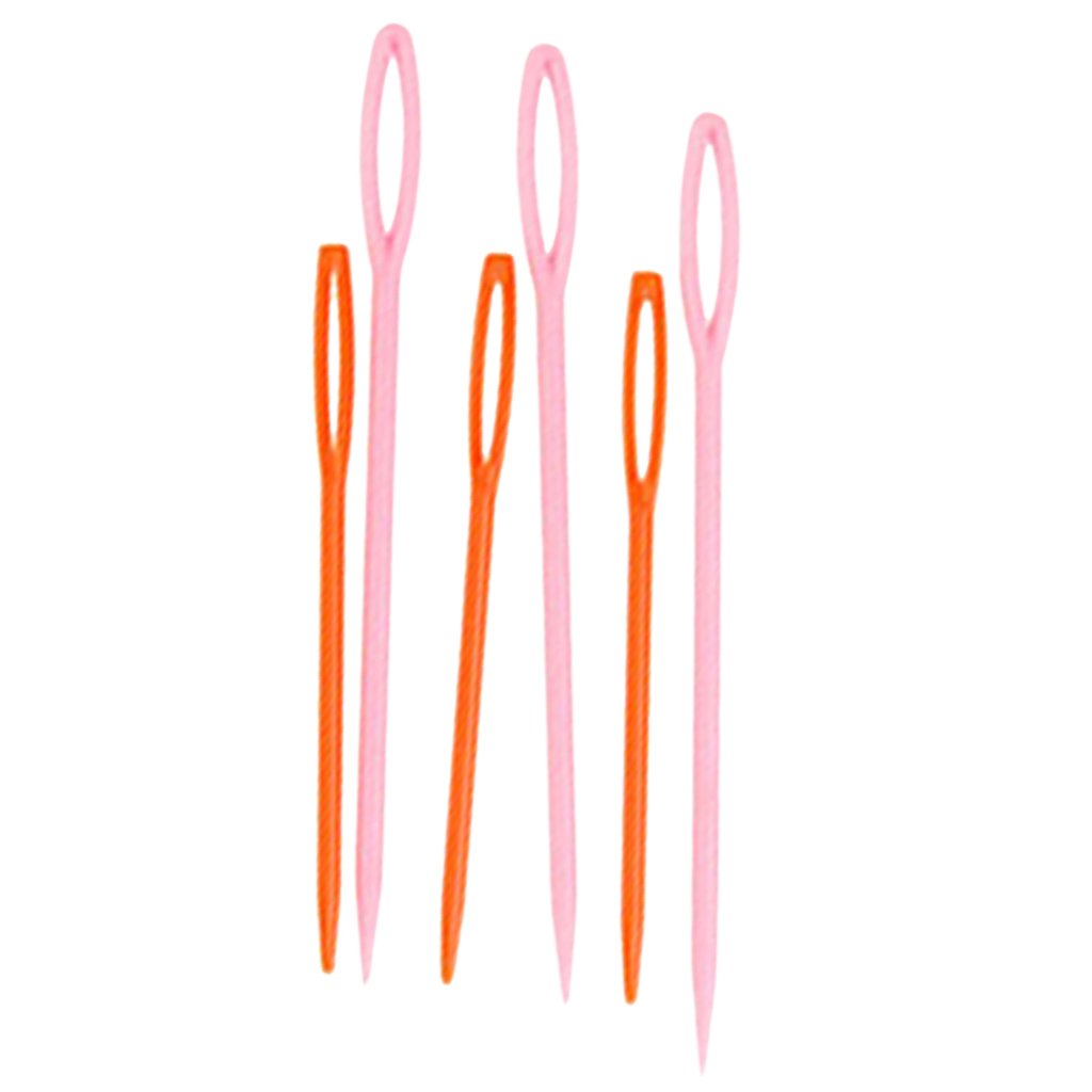 Plastic Sewing Needles, Big Eye Sewing Needles for Children, Hand Sewing Needles, Learning Needles, Yarn Needles Darning Needle Plastic Sewing Needles for Sewing Craft and Kids DIY