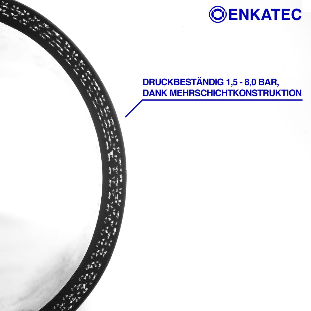 ENKATEC® 100mm Tubo Reductor de Silicona Negro ID 16-114mm 22-13mm