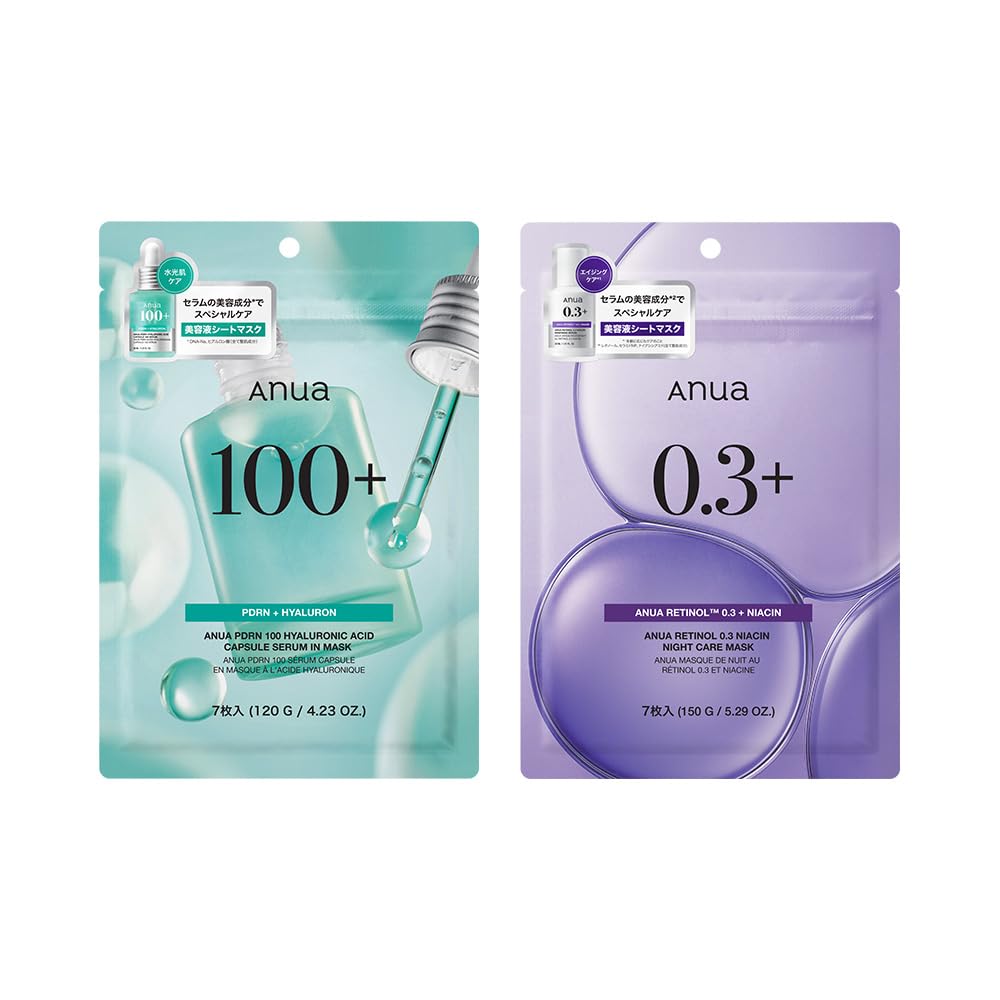 Anua PDRN ヒアルロン酸 カプセル100 セラムマスク7枚　10袋セット Amazon.co.jp: ANUA(アヌア)PDRNヒアルロン酸カプセル100セラムマスク