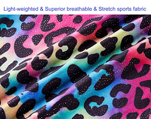 Image of Domusgo Toddler Leotard Gymnastics Long Sleeve, Sparkly Tumbling Dance Leotards for Baby Girls Kids Teens 2-14 Years
