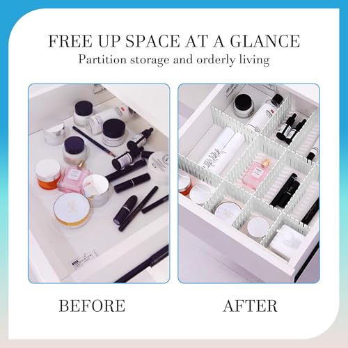 Adjustable Drawer Dividers - Pack of 20 for Organizing (Grey) - Image 6