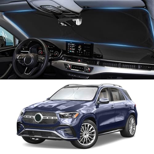 Image of Windshield Sunshade for 2012-2025 2026 Mercedes Benz GLE 350 450 Sun Shade