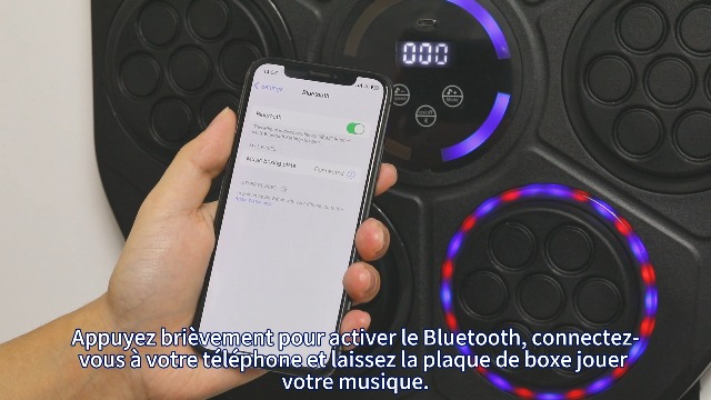 Machine De Boxe Musicale Avec Bluetooth, Comptage Automatique, 9 Vitesses Et 9 Modes D'entraînement – Cible Murale Avec Gants Inclus, Pour Adultes Et Enfants