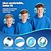 QearFun Kids Bluetooth Headphones, 60H Playtime, 74/85/94dB Safe Volume Limit, Metallic Gradient Wireless Headset with HD Mic, Fast Charging, Foldable, Wired 3.5mm Mode for School/Tablet/Travel