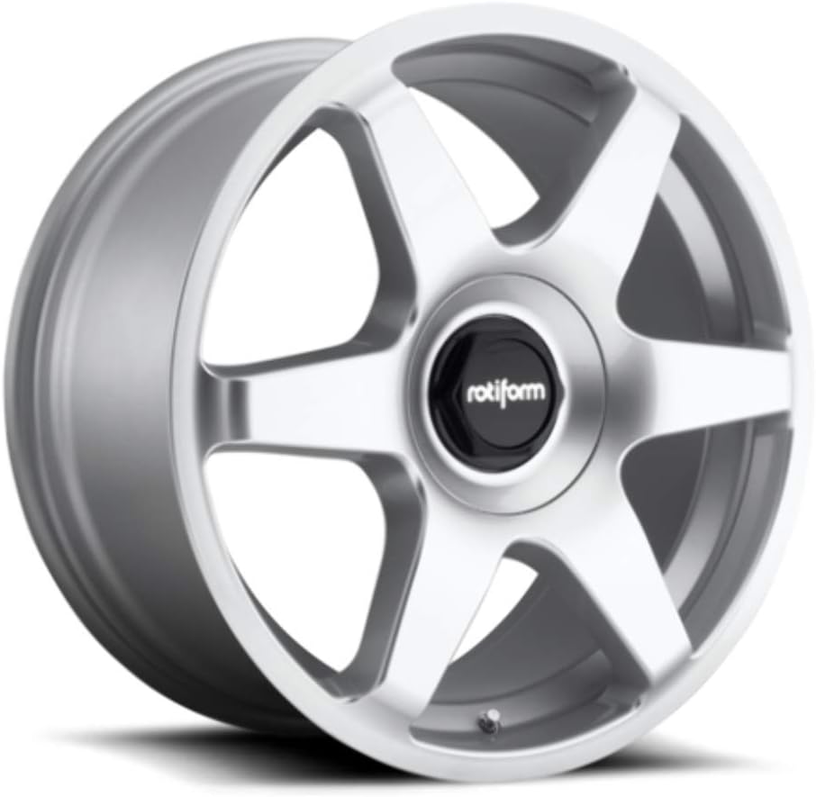 18X8.5 Rotiform Six R114 Wheel 35Mm Ball Lug Type 5X100 Sl-Gloss Sil Sl -Gloss