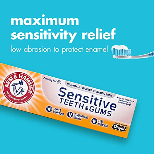 Arm & Hammer Sensitive Teeth & Gums Toothpaste 4.5 Oz (Pack Of 4) #TOP3