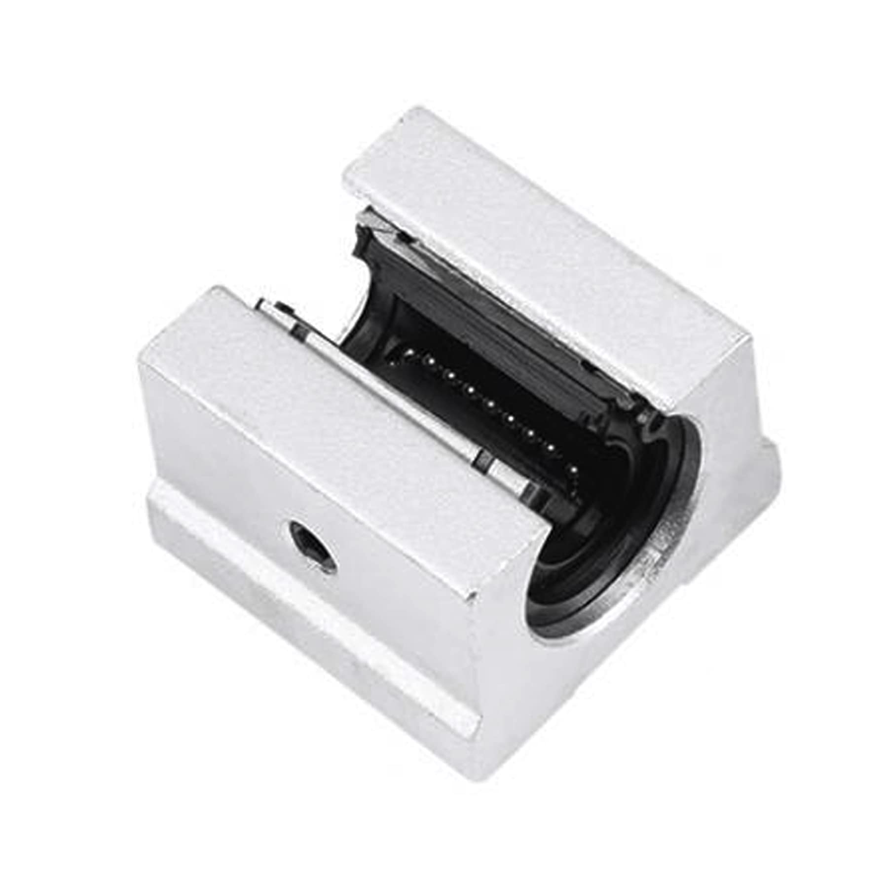 Lot de 4 roulements linéaires en aluminium SBR20UU - 20 mm - Pour rails linéaires - Pour routeur linéaire - SBR20 CNC
