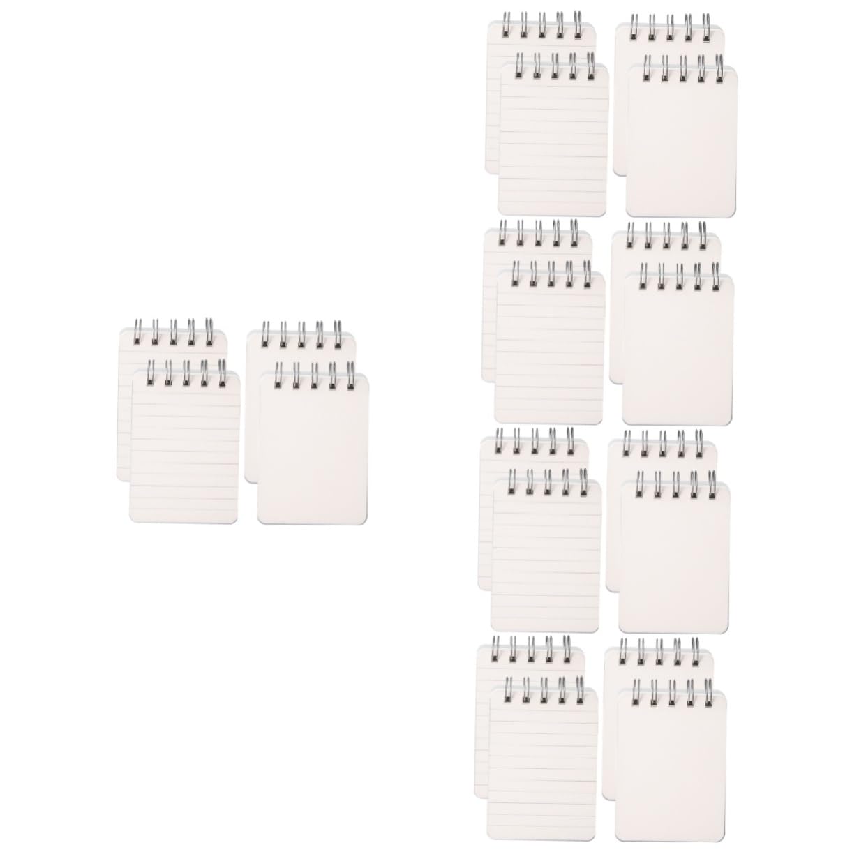 Gadpiparty 5 Ensembles Mini Ordinateur Portable Portable Carnet De Notes Mini Cahier Cahiers Pour L'école Gouverné Blocs-notes À Spirale Cahier À Spirale Portatif Papier Blanche 4 Pièces * 5