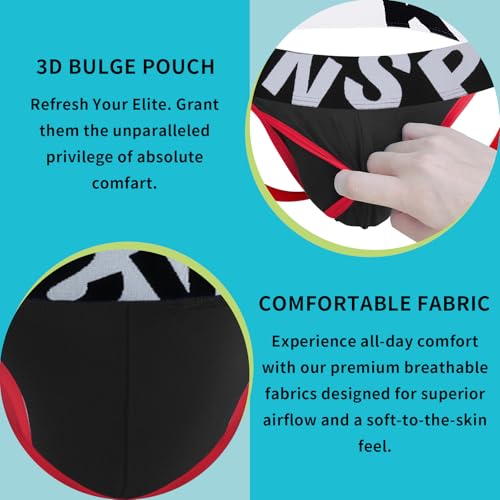 Athletic Men’s Jockstrap Thong, Ultra Soft Contrast Trim & Athletic Fit3