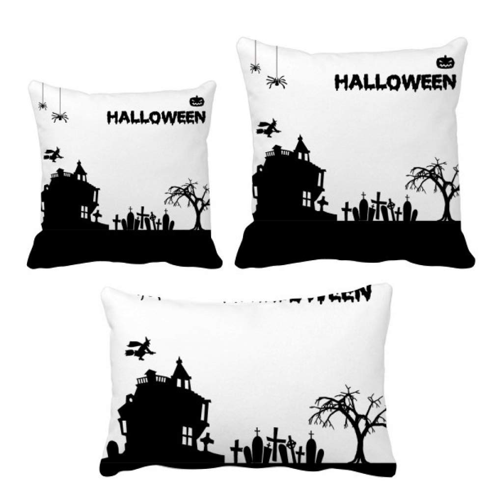 Housse de coussin Halloween fantôme joyeux pour décorer votre salon en fête