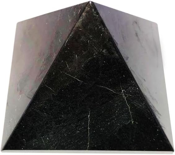 Natural Black Agate Pyramid Stone 1 INCHE (1 Pcs