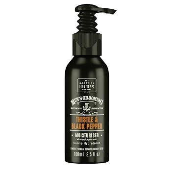Scottish Fine Soaps Thistle & Black Pepper Moisturiser 100ml Pump bottle
