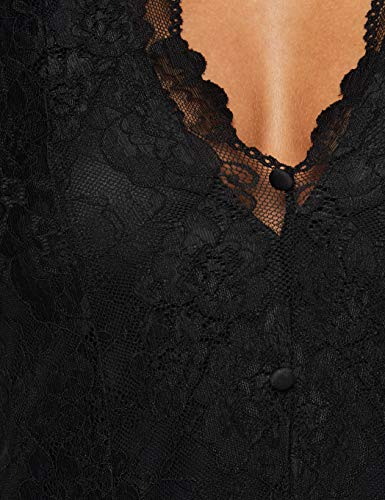 PIECES Pcsofia Cap Sleeve Lace Bodystocking dames body - Afbeelding 6
