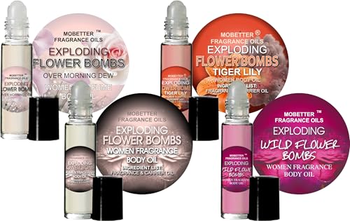 MOBETTER FRAGRANCE OILS Exploding Flower Bombs Set Women Perfume Body Oil