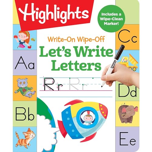 Write-On Wipe-Off Let's Write Letters: Handwriting Practice for Kids Learning to Write, Dry-Erase...